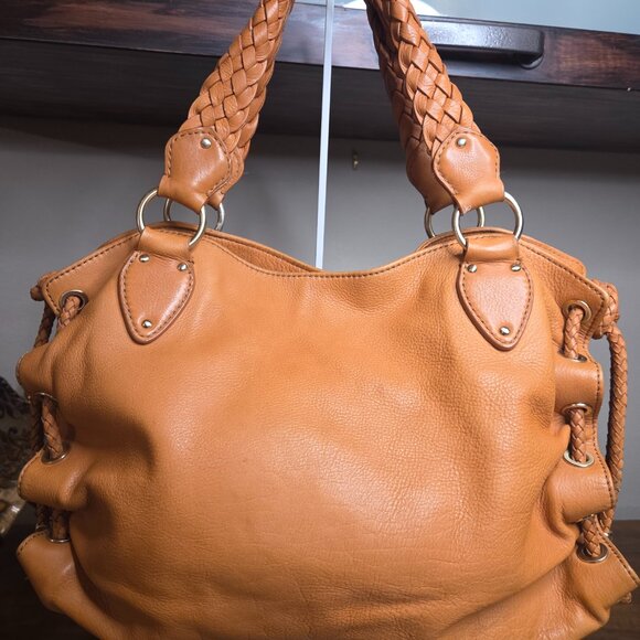 EUC MIchael Kors Bag - Expandable Tote satchel - Cognac pebble leather - Picture 2 of 16